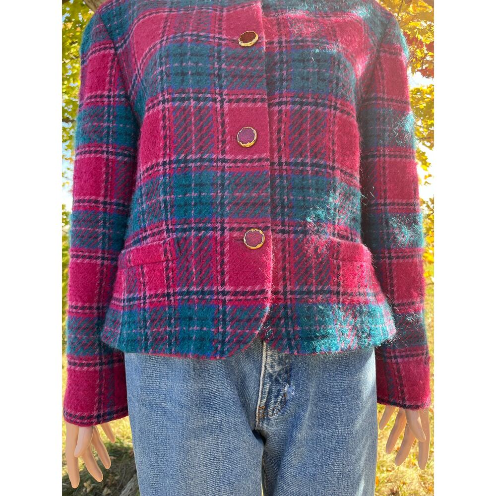 Vintage Pendleton 100% Virgin Wool Plaid Jacket - Picture 4 of 9